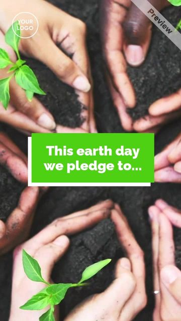Earth Day Pledge Video Template
