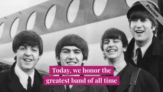 Global Beatles Day Video Template