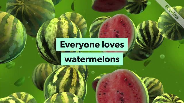 Watermelon Day | August 3 Video Template
