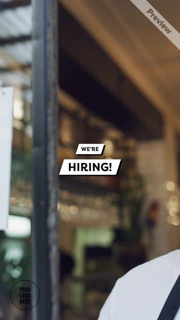 Retail - We're Hiring - 10 sec Video Template
