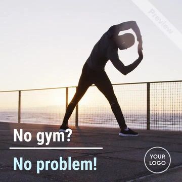 Health Hack - Easy Home Exercises Video Template