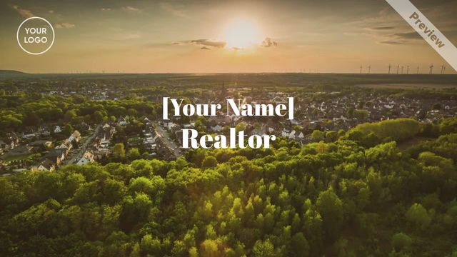 Professional Business Card | Real Estate  Video Template