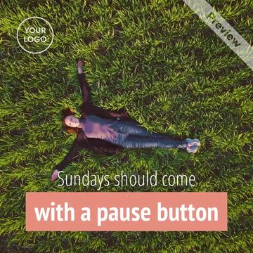 Slow Down Sunday Video Template