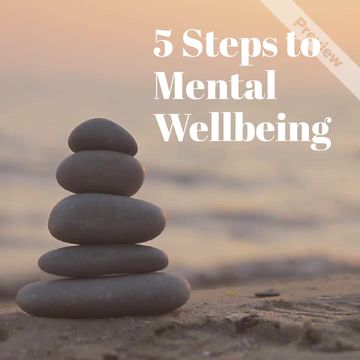 5 Steps to Mental Wellbeing  Video Template