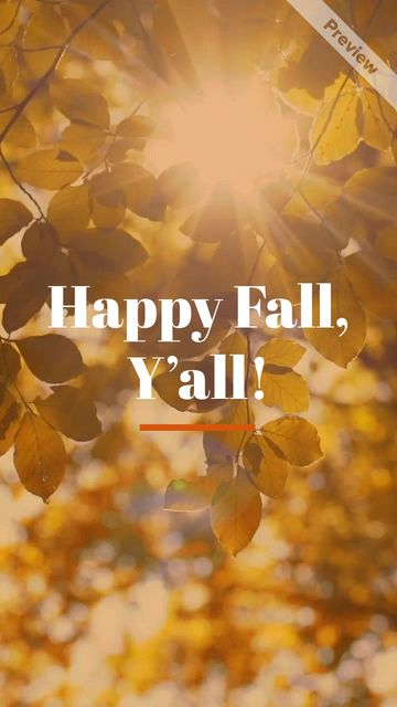 Happy Fall, Y'all! Video Template