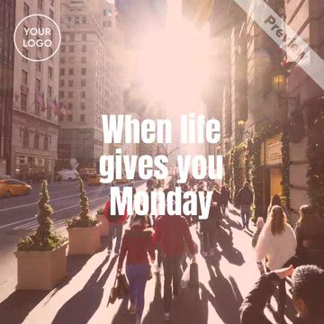 Happy Monday Motivation  Video Template