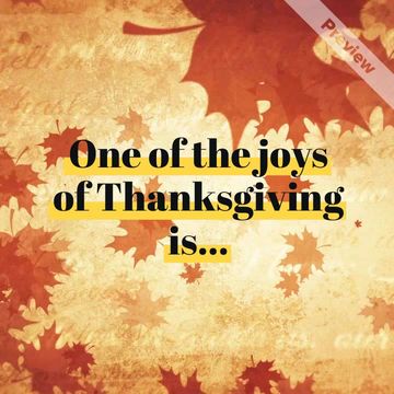Thanksgiving Greetings | From Your Business Video Template