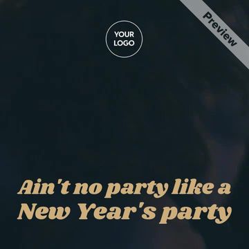 New Years Party Invite Video Template