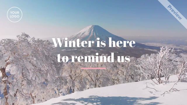 Slow Down Winter Video Template