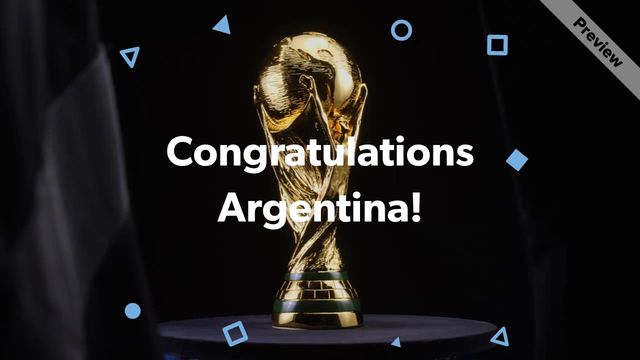 Argentina Champions Video Template