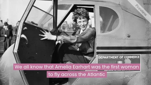 Women's History Month - Amelia Earhart | Wide Video Template