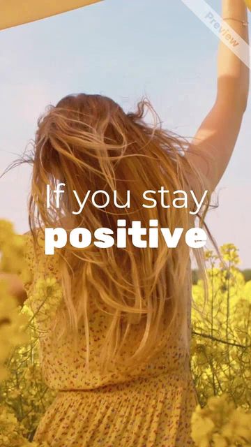 Wellness Wednesday | Stay Positive Video Template