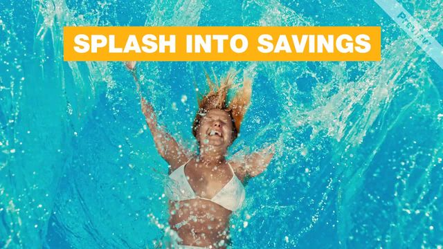 Splash Into Savings  Video Template