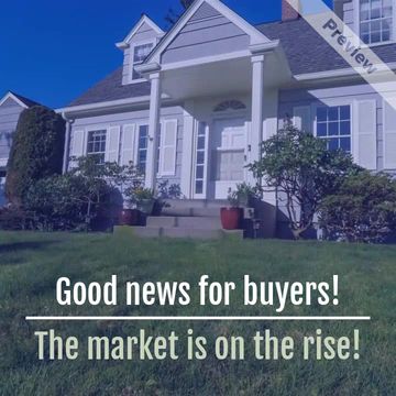 Buyers Market on the Rise | Real Estate Video Template