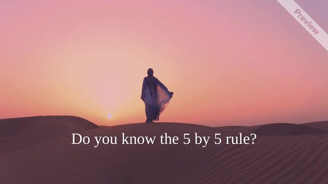 Thursday Thoughts | 5 By 5 Rule Video Template