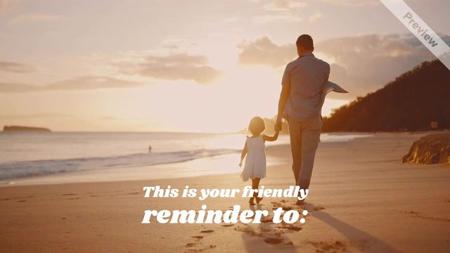 Father's Day Reminder Video Template