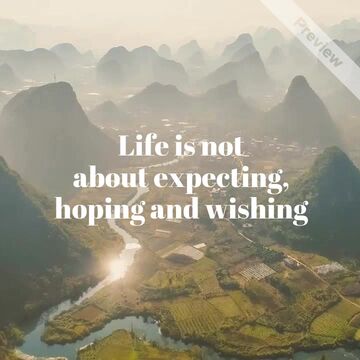 Life Is Not... | Motivational Monday Video Template