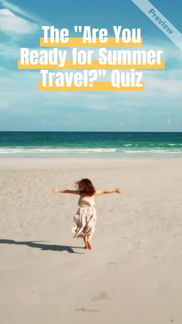 Summer Travel Quiz Video Template