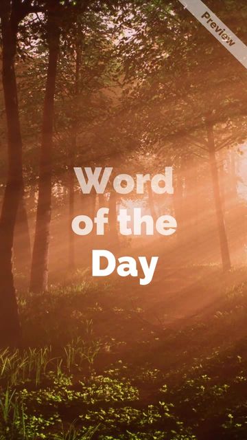 Word of the Day Video Template