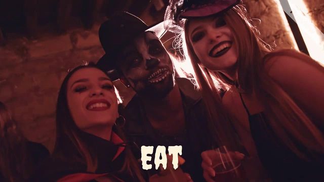 Eat, Drink, Be Scary Greeting | Halloween Video Template