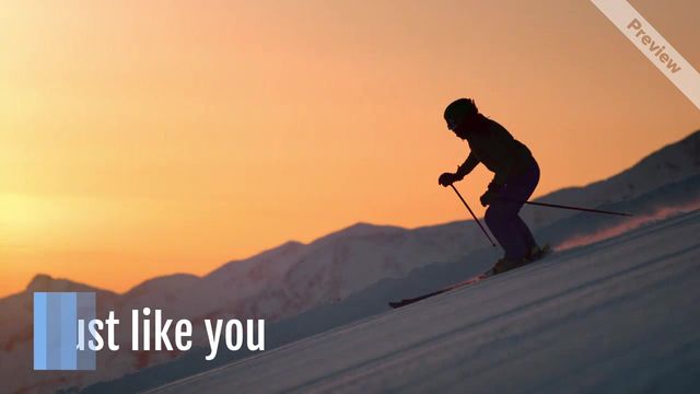 Sliding Down | Winter Sale   Video Template