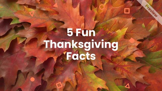 Fun Facts | Thanksgiving Video Template