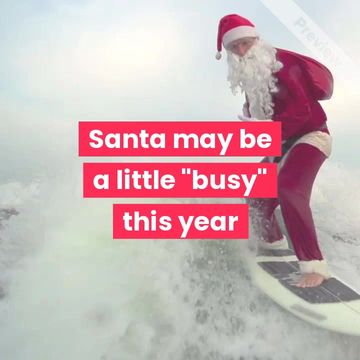 Surfin' Santa Sale Video Template