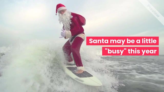 Surfin' Santa Sale Video Template