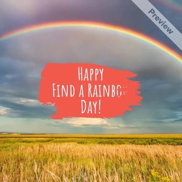 Find a Rainbow Day | Apr 3 Video Template