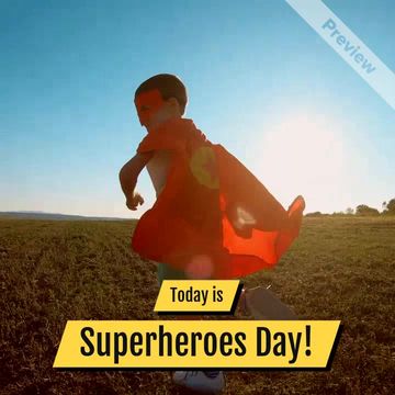 Superheroes Day | Apr 28 Video Template