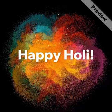 Holiday Greeting | Holi Video Template