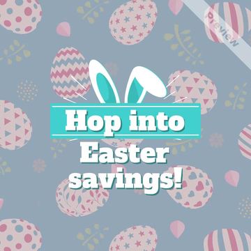 Hop Into Savings | Easter Sales Video Template