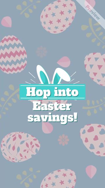Hop Into Savings | Easter Sales Video Template