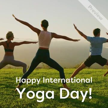International Yoga Day | Jun 21 Video Template