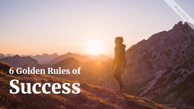 Rules of Success | Motivational Monday Video Template