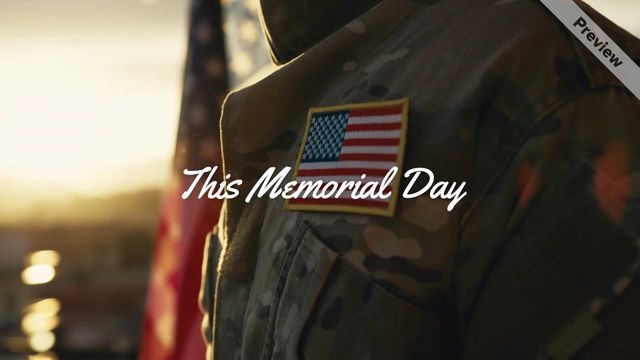 Honoring The Fallen | Memorial Day Sale  Video Template