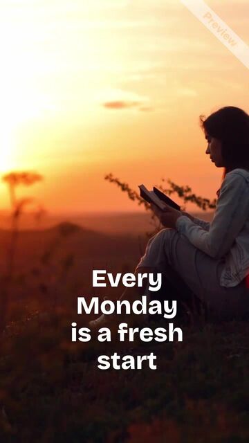 Fresh Start | Motivation Monday Video Template