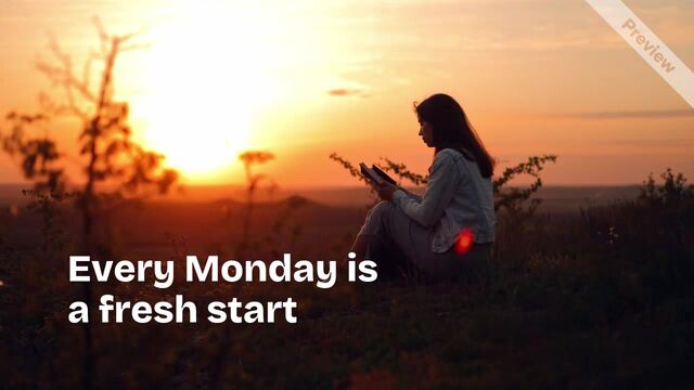 Fresh Start | Motivation Monday Video Template