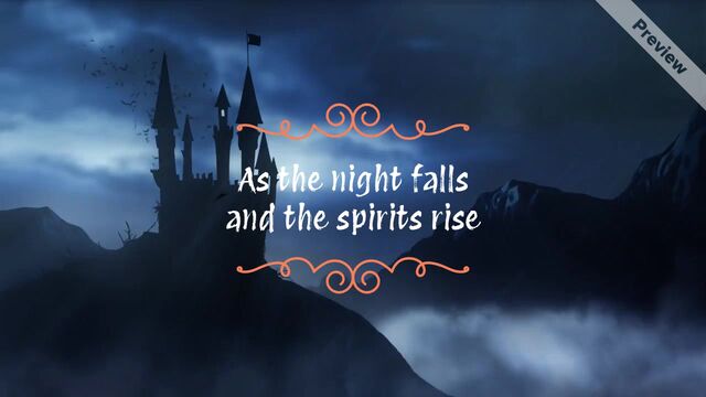 All Hallows' Eve Greeting Video Template