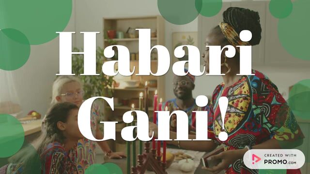 Happy Kwanzaa: Celebrating Community Video Template