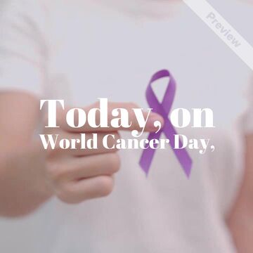 World Cancer Day: We Stand Together Video Template