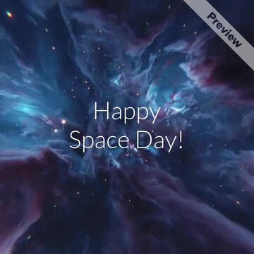 National Space Day Video Template