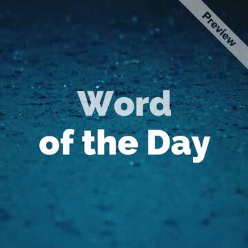Word of the Day Video Template