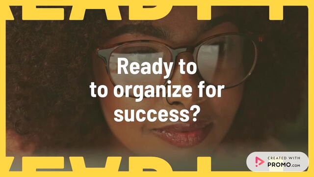 Organize for Success Video Template