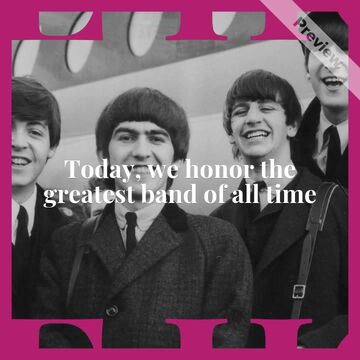 Global Beatles Day Video Template
